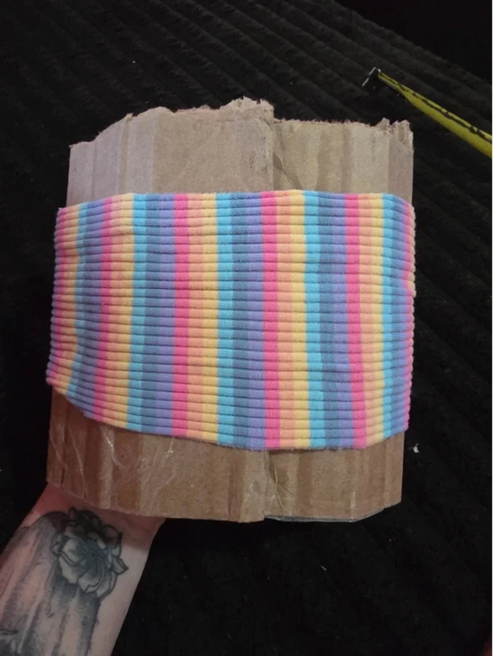 5 in rainbow headwrap/bow